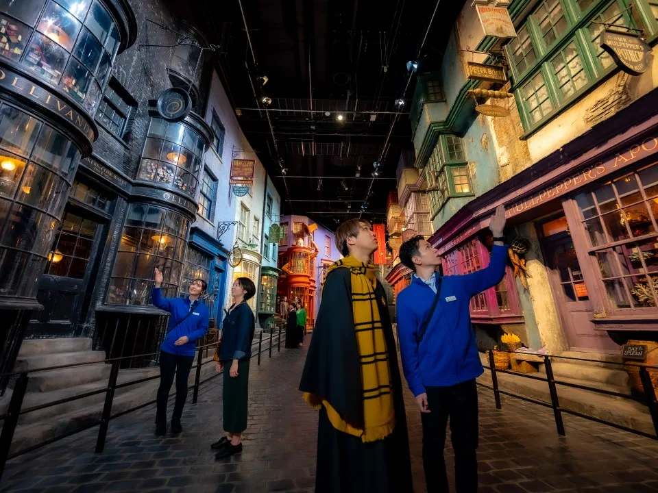 ダイアゴン横丁を楽しむ人々