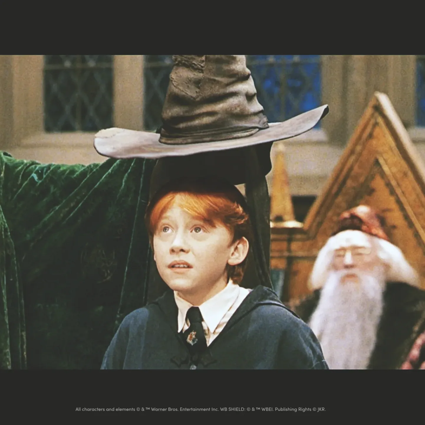 組分け帽子による組分けの儀式